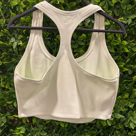 Muscle Nation Ribbed Tank Top Light Green Size Large - Picture 2 of 4